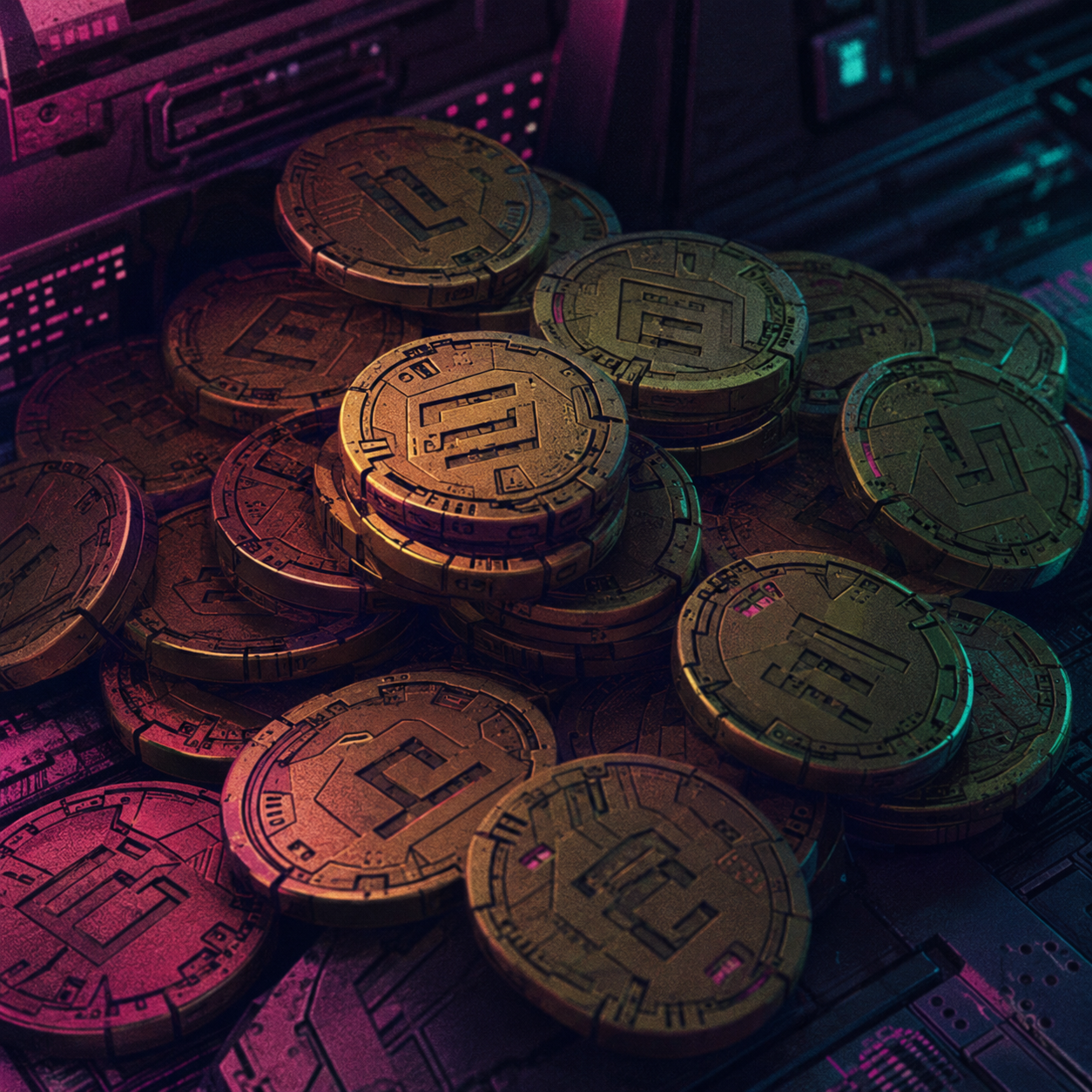 Stack of digital compute tokens